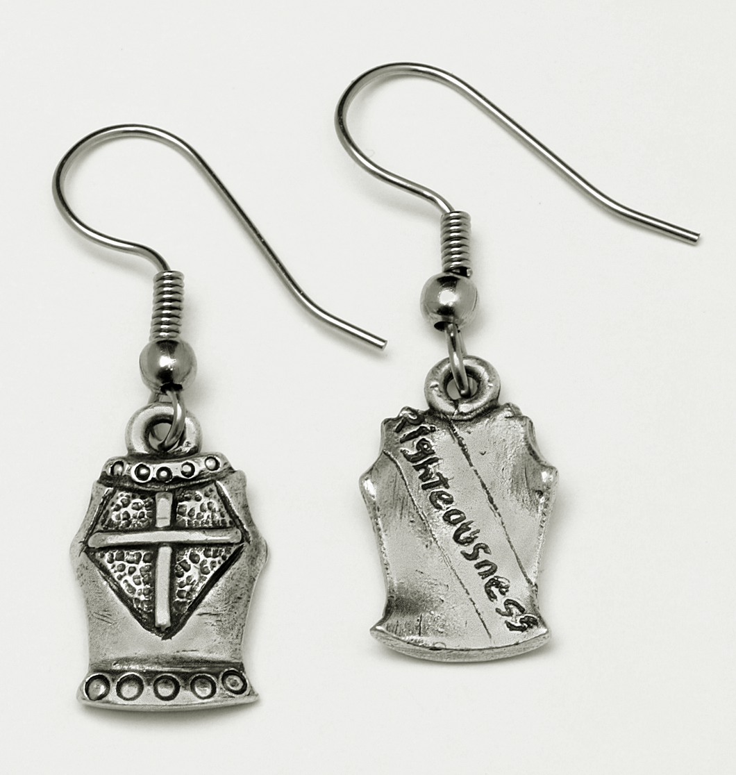Armor of God Breastplate of Righteousness earrings
