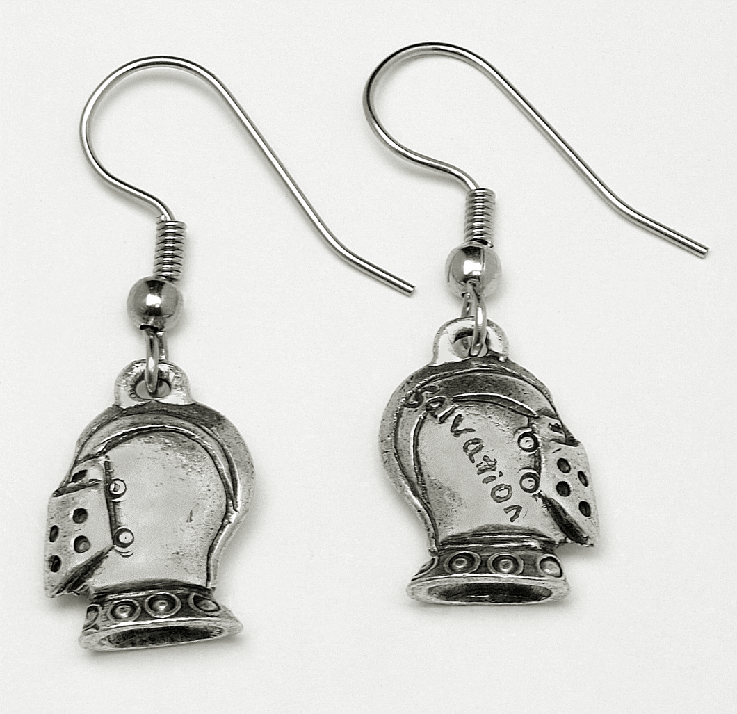Armor of God Helmet of Salvation Earrings